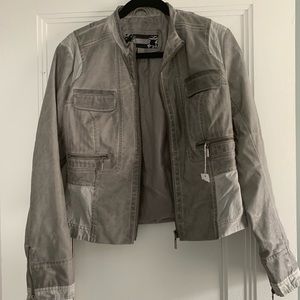 Daytrip Grey Faux Leather Jacket